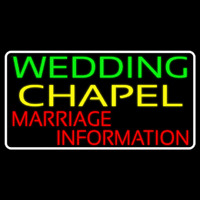 White Border Wedding Chapel Marriage Information Neonkyltti