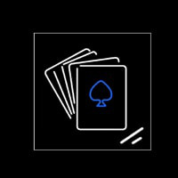 White Cards Poker Neonkyltti