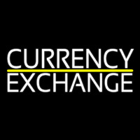 White Currency E change Neonkyltti
