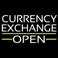 White Currency E change Open Neonkyltti