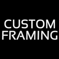 White Custom Framing Neonkyltti