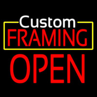 White Custom Red Framing Open Neonkyltti