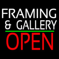 White Framing And Gallery With Open 1 Neonkyltti