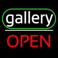 White Letters Gallery With Open 2 Neonkyltti