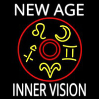 White New Age Inner Vision Neonkyltti