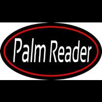 White Palm Reader Red Border Neonkyltti