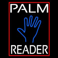 White Palm Reader Red Border Neonkyltti