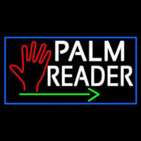 White Palm Reader With Green Arrow Neonkyltti