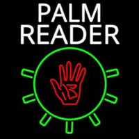 White Palm Reader With Logo Neonkyltti