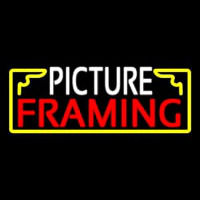 White Picture Framing With Frame Logo Neonkyltti