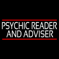 White Psychic Reader And Advisor With Red Line Neonkyltti