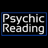 White Psychic Reading And Blue Border Neonkyltti