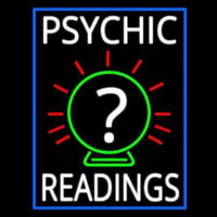 White Psychic Readings With Border Neonkyltti