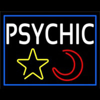 White Psychic With Moon And Star Neonkyltti