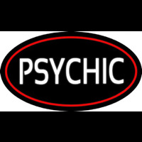 White Psychic With Red Border Neonkyltti