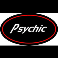 White Psychic With Red Oval Neonkyltti