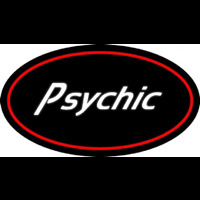White Psychic With Red Oval Neonkyltti