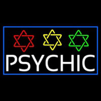 White Psychic With Stars Neonkyltti