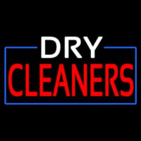 White Red Dry Cleaners Neonkyltti