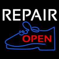 White Repair Blue Shoe Open Neonkyltti
