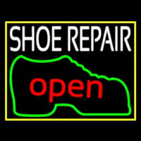 White Shoe Repair Open Neonkyltti