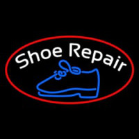 White Shoe Repair With Border Neonkyltti