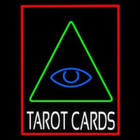 White Tarot Cards Logo And Red Border Neonkyltti