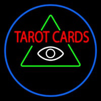 White Tarot Cards Logo Neonkyltti