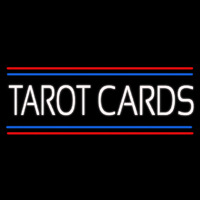 White Tarot Cards With Line Neonkyltti