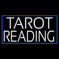 White Tarot Reading Neonkyltti