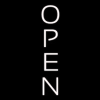 White Vertical Neonkyltti