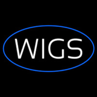 Wigs Oval Blue Neonkyltti