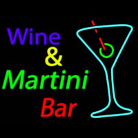 Wine and Martini Bar Real Neon Glass Tube Neonkyltti