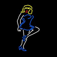 Woman Strip Night Club Neonkyltti