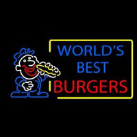 Worlds Best Burgers Neonkyltti