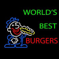 Worlds Best Burgers Neonkyltti