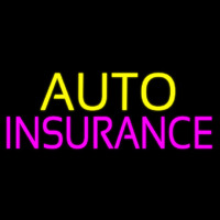 Yellow Auto Pink Insurance Neonkyltti