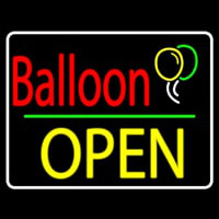 Yellow Block Open Balloon Neonkyltti