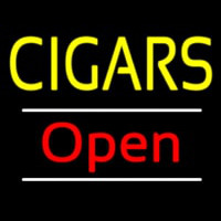 Yellow Cigars Open White Line Neonkyltti