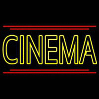 Yellow Cinema With Line Neonkyltti
