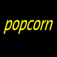 Yellow Cursive Popcorn Neonkyltti