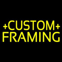 Yellow Custom Framing Neonkyltti