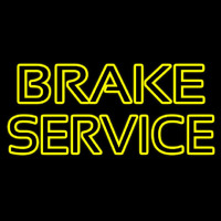 Yellow Double Stroke Brake Service Neonkyltti