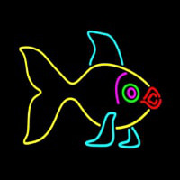 Yellow Fish 1 Neonkyltti
