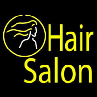 Yellow Hair Salon Neonkyltti