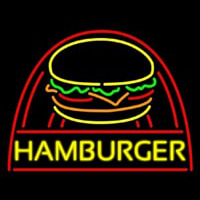 Yellow Hamburger With Logo Neonkyltti