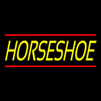 Yellow Horseshoe With Line Neonkyltti