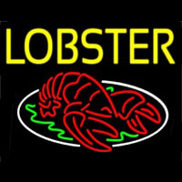 Yellow Lobster Neonkyltti