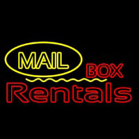 Yellow Mail Block Bo  Rentals Neonkyltti