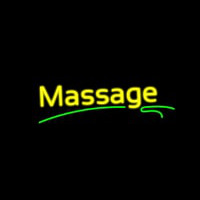 Yellow Massage Green Line Neonkyltti